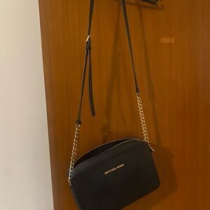 Michael Kors Black and Gold Crossbody Bag